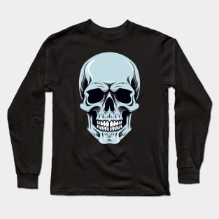 Blue Skull Long Sleeve T-Shirt